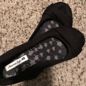 Small black slip on shoes